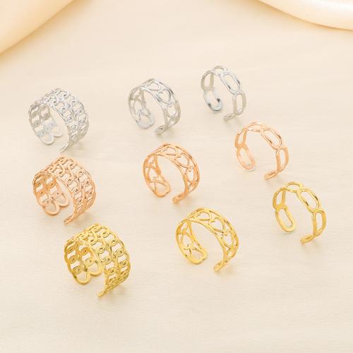 Stainless Steel Finger Ring, 304 Stainless Steel, Vacuum Ion Plating, different styles for choice & for woman, more colors for choice, Sold By PC