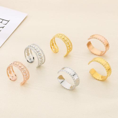 Stainless Steel Finger Ring, 304 Stainless Steel, Vacuum Ion Plating, different styles for choice & for woman, more colors for choice, Sold By PC