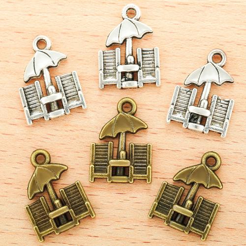 Tibetan Style Pendants, Chair, plated, DIY, more colors for choice, 20x14mm, 100PCs/Bag, Sold By Bag