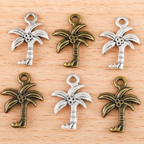 Tibetan Style Pendants, Palm Tree, plated, DIY, more colors for choice, 22x16mm, 100PCs/Bag, Sold By Bag