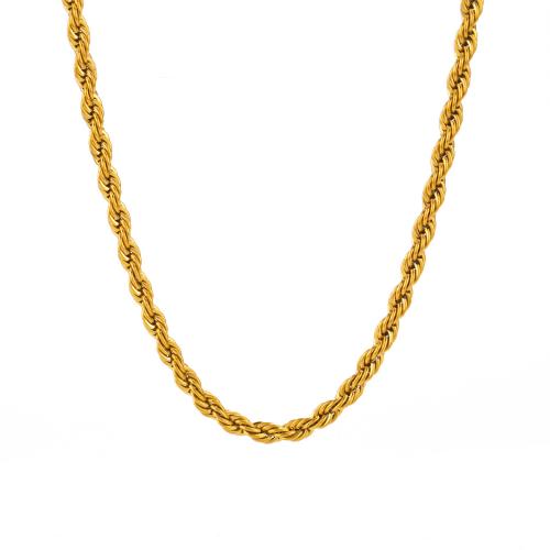 Chaîne collier , Acier inoxydable 304, avec 5cm chaînes de rallonge, bijoux de mode & normes différentes pour le choix & pour femme, doré, Longueur:Environ 40 cm, Vendu par PC