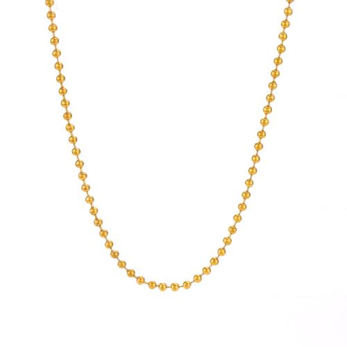 Chaîne collier , Acier inoxydable 304, avec 5cm chaînes de rallonge, bijoux de mode & pour femme, doré, Longueur:Environ 40 cm, Vendu par PC