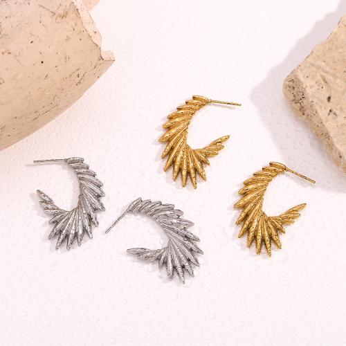 Boucle d'oreille de gaujon en acier inoxydable, Acier inoxydable 304, bijoux de mode & pour femme, plus de couleurs à choisir, 32.30x3.20mm, Vendu par paire