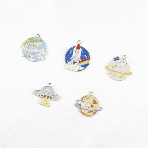 Tibetan Style Enamel Pendants, plated, DIY & different styles for choice, more colors for choice, 100PCs/Bag, Sold By Bag