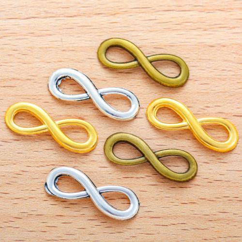 Infinity Tibetan Style Connector, plated, DIY & 1/1 loop, more colors for choice, 24x9mm, 100PCs/Bag, Sold By Bag