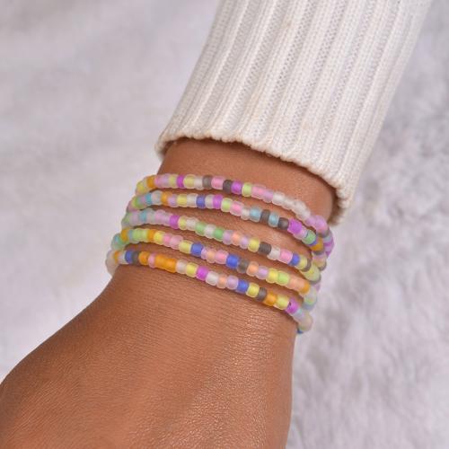 Seedbead bracelet, bijoux de mode & lumineux, plus de couleurs à choisir, 5PC/fixé, Vendu par fixé