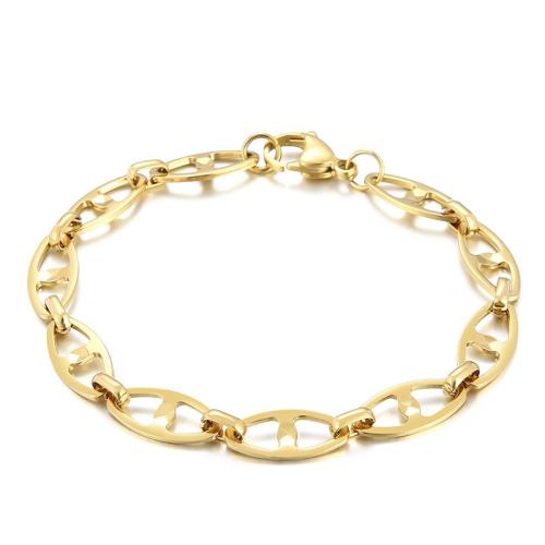 Stainless Steel Jewelry Bracelet 304 Stainless Steel Vacuum Ion Plating & for woman Sold By PC