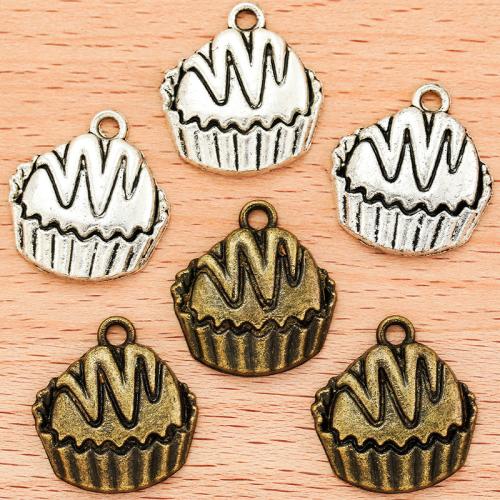 Zinc Alloy Pendants Cake plated DIY Sold By Bag