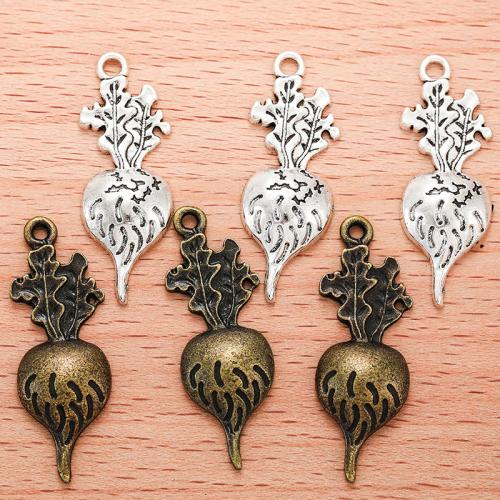 Zinc Alloy Pendants Carrot plated DIY Sold By Bag