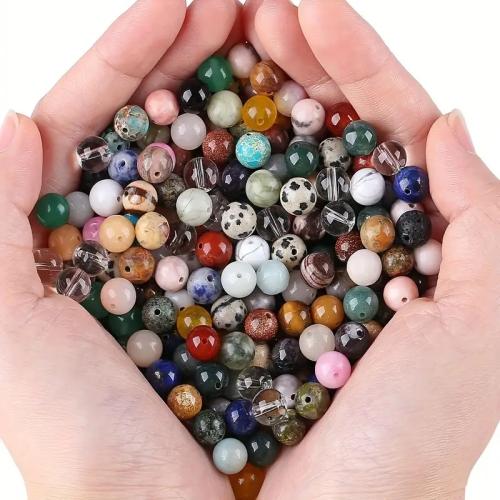 Gemstone Jewelry Beads, Natural & DIY & different size for choice & mixed, Approx 100PCs/Lot, Sold By Lot