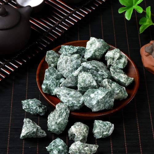 Fashion Decoration, Green Spot Stone, irregular, different size for choice, Sold By PC