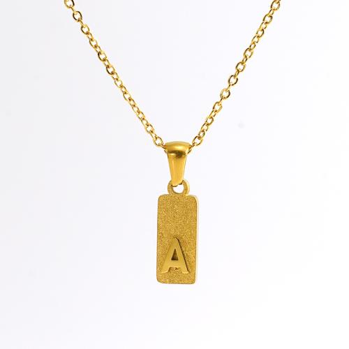 Collar de acero inoxidable de la joyería, acero inoxidable 304, 18K chapado en oro, unisexo & diferentes estilos para la opción, dorado, longitud:aproximado 45 cm, Vendido por UD