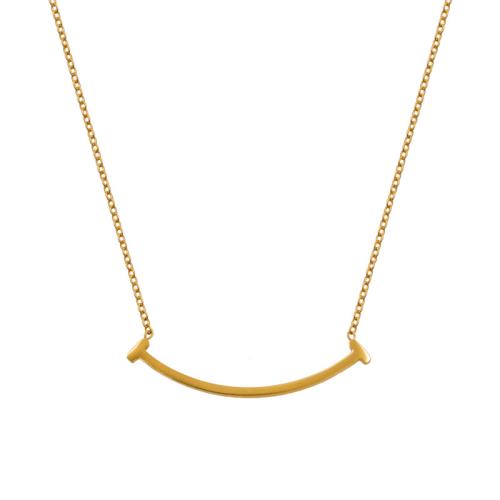 Collier de bijoux en acier inoxydable, Acier inoxydable 304, avec 5cm chaînes de rallonge, bijoux de mode & pour femme, doré, Longueur:Environ 38 cm, Vendu par PC