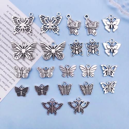 Tibetan Style Animal Pendants, Butterfly, DIY & different styles for choice & hollow, Sold By PC