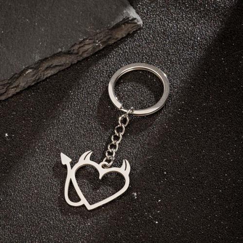 Stainless Steel Key Clasp, 304 Stainless Steel, Heart, plated, fashion jewelry, Sold By PC