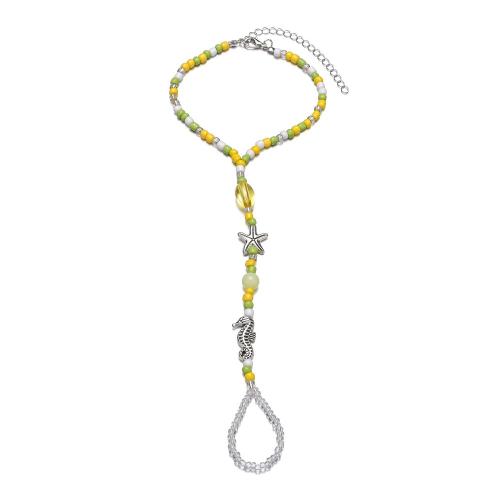 Мода ювелирные изделия anklet, Seedbead, с цинковый сплав, ювелирные изделия моды, разноцветный, продается PC