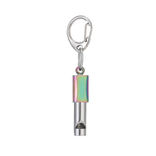 Titanium Steel Key Clasp, polished, portable & multifunctional, more colors for choice, Sold By PC