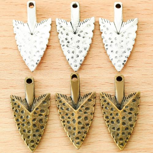 Zinc Alloy Pendants arrowhead plated DIY Sold By Bag