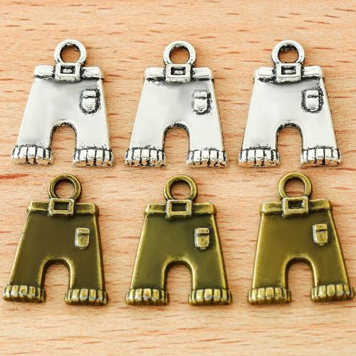 Tibetan Style Pendants, Trousers, plated, DIY, more colors for choice, 18x14mm, 100PCs/Bag, Sold By Bag