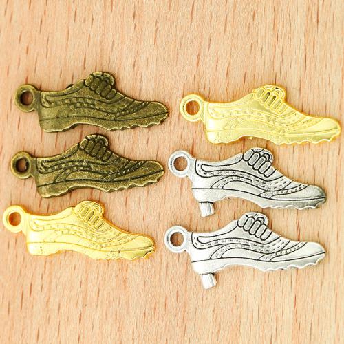 Pendentifs de chaussures en alliage de zinc, Placage, DIY, plus de couleurs à choisir, 24x9mm, 100PC/sac, Vendu par sac