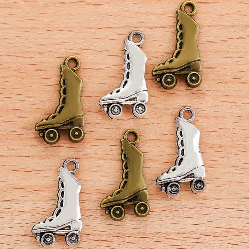 Zinc Alloy Shoes Pendants plated DIY Sold By Bag