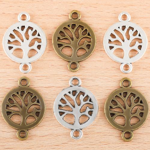 Tibetan Style Connector, Tree, plated, DIY, more colors for choice, 27x19mm, 100PCs/Bag, Sold By Bag