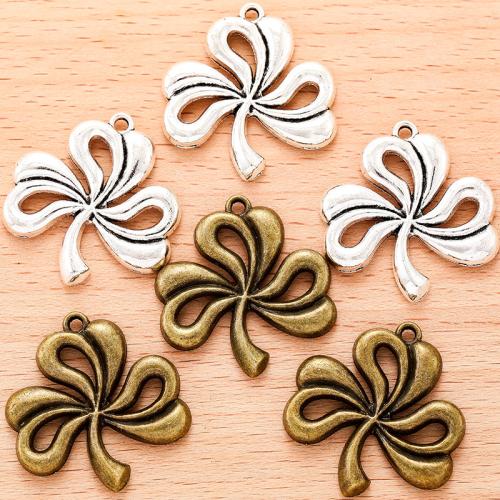 Sinc Alloy Flower Pendants, plátáilte, DIY, dathanna níos mó le haghaidh rogha, 30x29mm, 100ríomhairí pearsanta/Mála, Díolta De réir Mála