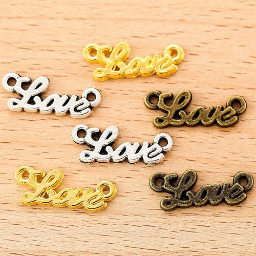 Letter Zinc Alloy Connector Alphabet Letter plated DIY Sold By Bag