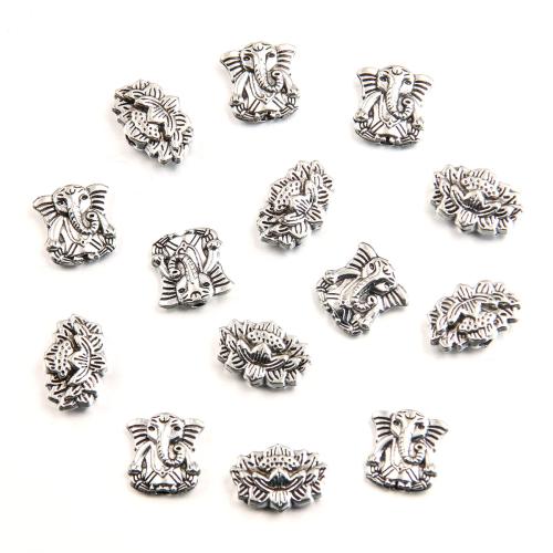 Bijoux de perles en alliage de Zinc , Plaqué de couleur d'argent, DIY & styles différents pour le choix, plus de couleurs à choisir, 100PC/sac, Vendu par sac