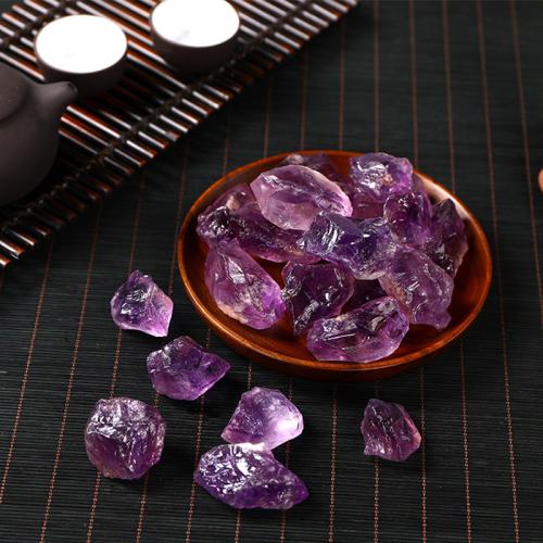 Fashion Decoration, Natural Stone, irregular, different size for choice, light purple, Sold By PC