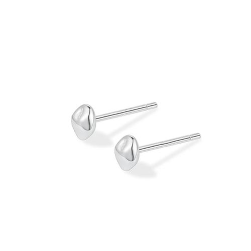 925 Sterling Silver Stud Earrings, fashion jewelry & for woman, 5x3mm, Sold By Pair