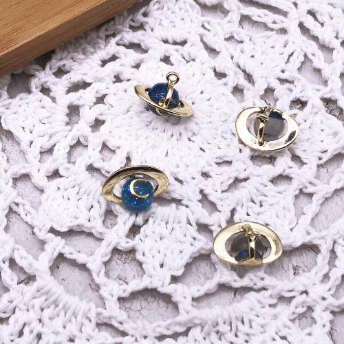 Tibetan Style Enamel Pendants, gold color plated, DIY, more colors for choice, 16x13mm, 100PCs/Bag, Sold By Bag