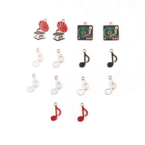 Tibetan Style Enamel Pendants, gold color plated, DIY & different styles for choice, more colors for choice, 100PCs/Bag, Sold By Bag