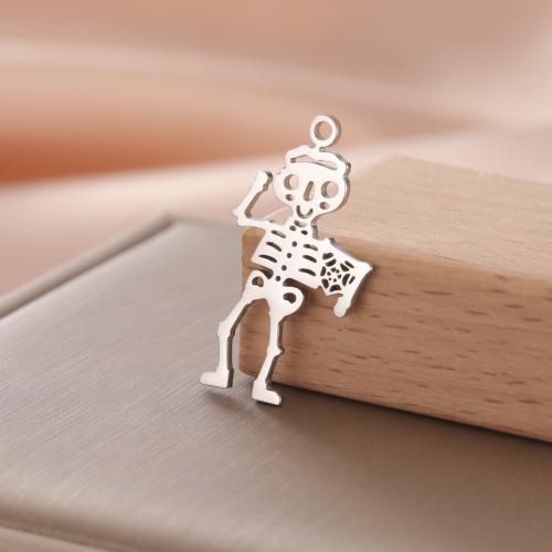 Stainless Steel Skull Pendants, 304 Stainless Steel, plated, DIY, more colors for choice, Sold By PC