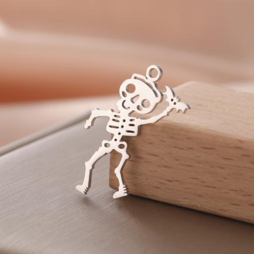 Stainless Steel Skull Pendants, 304 Stainless Steel, plated, DIY, more colors for choice, Sold By PC