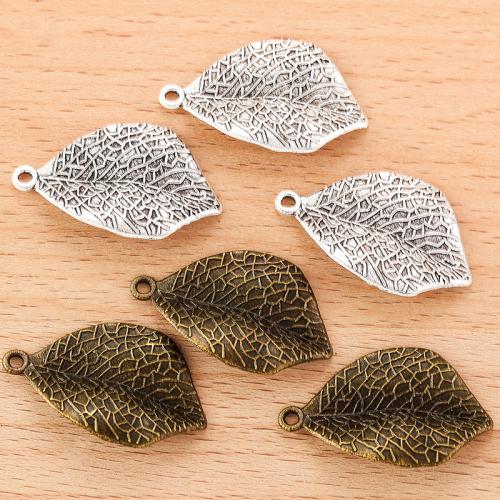 Zinklegering Leaf Hangers, Zinc Alloy, Blad, plated, DIY, meer kleuren voor de keuze, 33x20mm, 100pC's/Bag, Verkocht door Bag