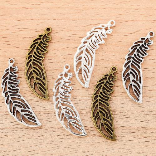 Zinc Alloy Leaf Pendants plated DIY Sold By Bag