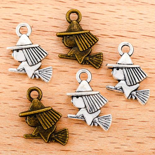 Tibetan Style Pendants, Sorcerer, plated, DIY, more colors for choice, 16x11mm, 100PCs/Bag, Sold By Bag