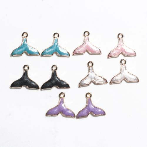 Zinc Alloy émail Pendants, alliage de zinc, Placage de couleur d'or, DIY, plus de couleurs à choisir, 100PC/sac, Vendu par sac