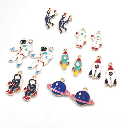 Tibetan Style Enamel Pendants, gold color plated, DIY & different styles for choice, more colors for choice, 100PCs/Bag, Sold By Bag