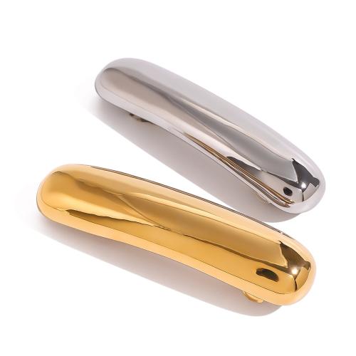 304 Stainless Steel Pulling Spring Hair Clip, plated, fashion jewelry, more colors for choice, Sold By PC