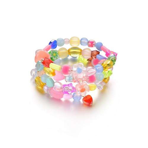 Resin Bracelets, fashion jewelry, mixed colors, Sold By PC