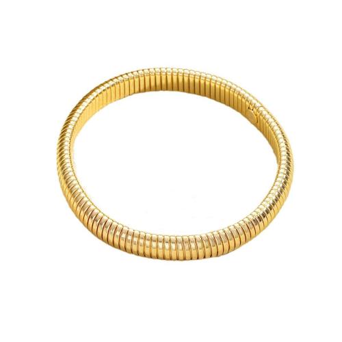 Tibetan Style Bangle, plated, fashion jewelry & elastic & for woman, gold, Sold By PC