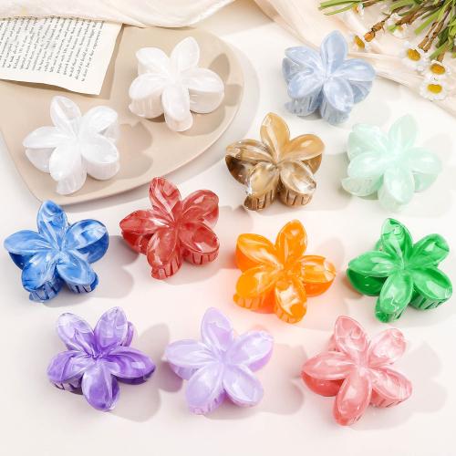 Hair Claw Clips, Plastic, Flower, handmade, for woman, more colors for choice, Sold By PC