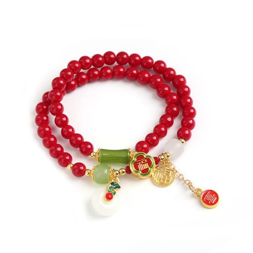 Tibetan Style Bracelet, with Crystal, handmade, different styles for choice & for woman, more colors for choice, Sold By PC