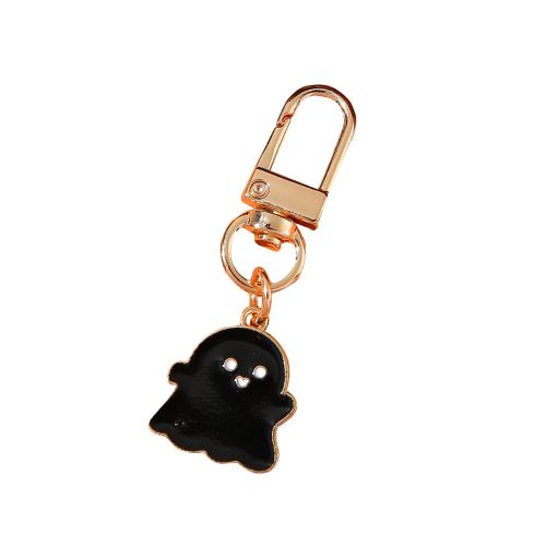 Tibetan Style Key Clasp, plated, Halloween Design & multifunctional & different styles for choice & enamel, golden, Product package size 4X3X1CM, Sold By PC