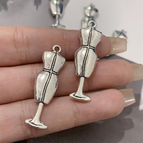 Tibetan Style Pendants, Hanger, antique silver color plated, DIY, 11x38mm, 100PCs/Bag, Sold By Bag