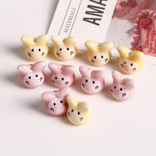 Porcelain Jewelry Beads, Chinchillas, DIY, more colors for choice, 12x12mm, 100PCs/Bag, Sold By Bag