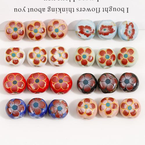 Porcelain Jewelry Beads, DIY, more colors for choice, 12mm, 100PCs/Bag, Sold By Bag