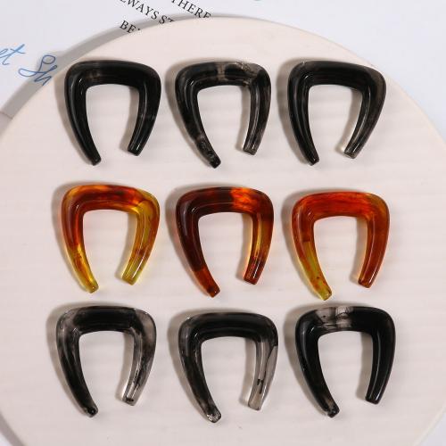 Hair Accessories DIY Findings, Resin, more colors for choice, 31x35mm, Sold By PC